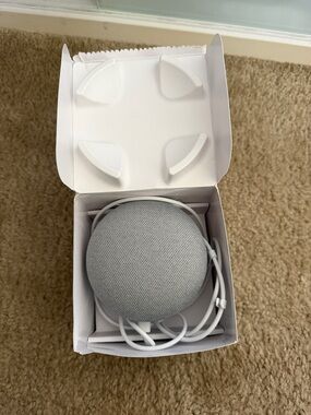 google Home Mini Smart Speaker - Light Gray